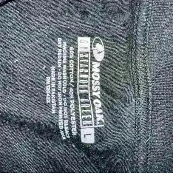 Mossy Oak Black Long Sleeve Graphic T-Shirt - Picture 2 of 3